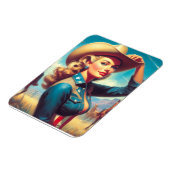 Magnet Flexible Rodeo Pin-up Vintage (Côté Gauche)