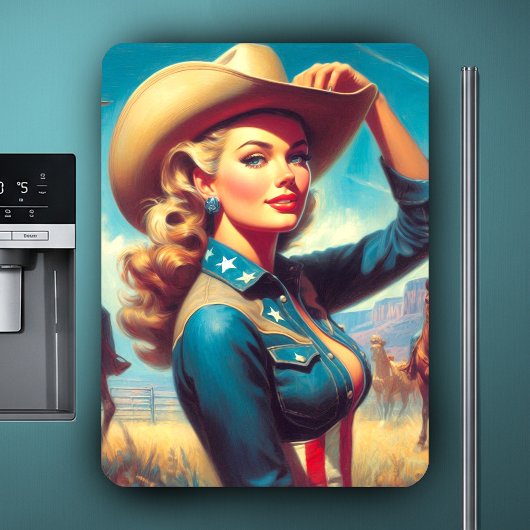 Magnet Flexible Rodeo Pin-up Vintage