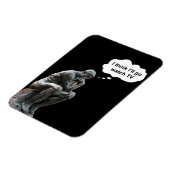 Magnet Flexible Rodin's Thinker Statue - Je pense que je vais rega (Côté Gauche)