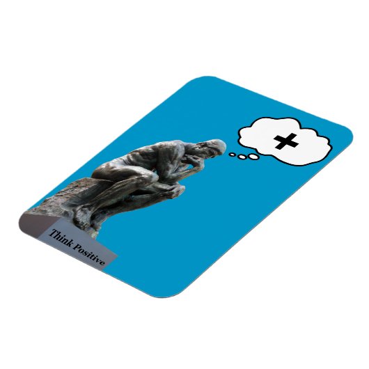 Magnet Flexible Rodin's Thinker Statue - Penser positif (Côté Gauche)