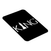 Magnet Flexible roi avec pièce d'échecs king (Côté Droit)