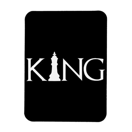 Magnet Flexible roi avec pièce d'échecs king (Vertical)
