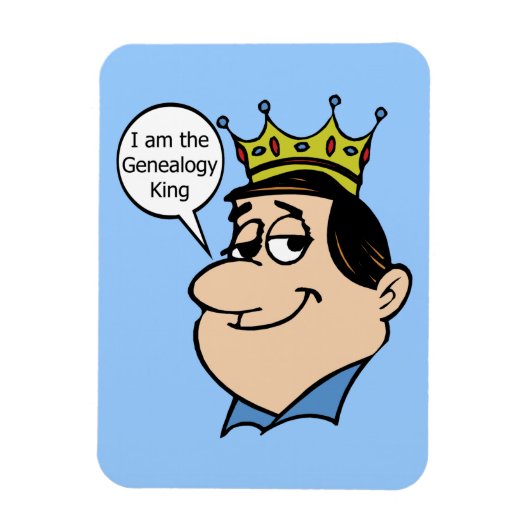 Magnet Flexible Roi généalogique (Vertical)