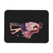 Magnet Flexible Romantic Anime Couple - Cute Aesthetic Lovers Art  (Horizontal)