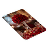 Magnet Flexible Romantic Red Rose Valentine Decorative Photo (Côté Droit)