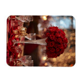 Magnet Flexible Romantic Red Rose Valentine Decorative Photo (Horizontal)