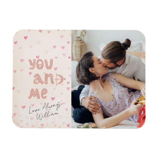 Magnet Flexible Romantic You And Me Saint Valentin Photo Holiday (Horizontal)