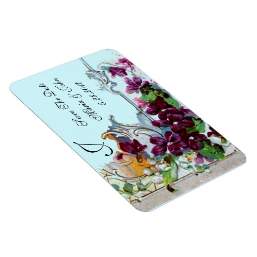 Magnet Flexible ROMANTİCA 4 MONOGRAM, Enregistrer la date, vert, b (Côté Droit)