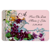 Magnet Flexible ROMANTİCA 4 MONOGRAM, Enregistrer la date, vert, r (Horizontal)