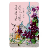 Magnet Flexible ROMANTİCA 4 MONOGRAM, Enregistrer la date, vert, r (Vertical)