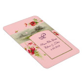 Magnet Flexible ROMANTİCA MONOGRAM /POPPIES, Enregistrer La Date,  (Côté Droit)