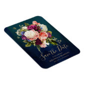 Magnet Flexible Romantique Bouquet floral Emerald Green Gold Maria (Côté Droit)