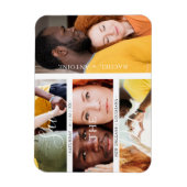 Magnet Flexible Romantique Quatre Mariages Fiançailles Photos Coll (Vertical)