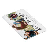 Magnet Flexible Romantique Script 3 Photo Collage Enregistrer La D (Côté Droit)