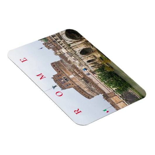 Magnet Flexible Rome Castel Sant'Angelo vue aimant frigo (Côté Droit)