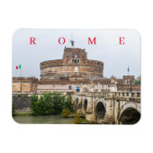 Magnet Flexible Rome Castel Sant'Angelo vue aimant frigo (Horizontal)