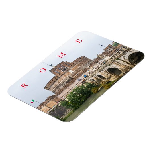 Magnet Flexible Rome Castel Sant'Angelo vue aimant frigo (Côté Gauche)