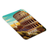 Magnet Flexible Rome Colosseum Italy Travel Illustration (Côté Droit)