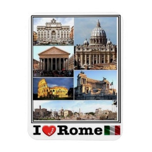 Magnet Flexible ROME I Love - Latium - Italie - Frigo