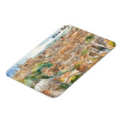 Magnet Flexible Rome Italie aquarelle peinture Panorama Vue (Côté Gauche)