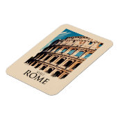 Magnet Flexible Rome Italie Colisée Illustration Voyage Art (Côté Gauche)