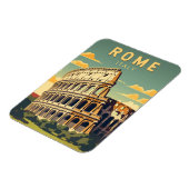 Magnet Flexible Rome Italie Colisée Voyage Art Vintage (Côté Gauche)