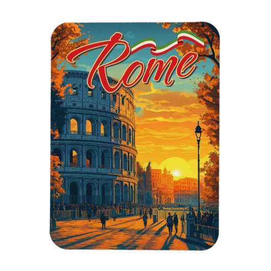 Magnet Flexible Rome, Italie : Colosseum Adventure Travel (Vertical)