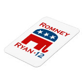 MAGNET FLEXIBLE ROMNEY RYAN 2012 GOP (Côté Gauche)