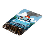 Magnet Flexible Ron & HARRY POTTER™ en voiture volante vers HOGWAR (Côté Gauche)