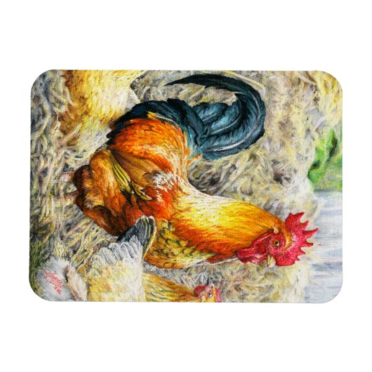 Magnet Flexible Rooster Fière (Horizontal)