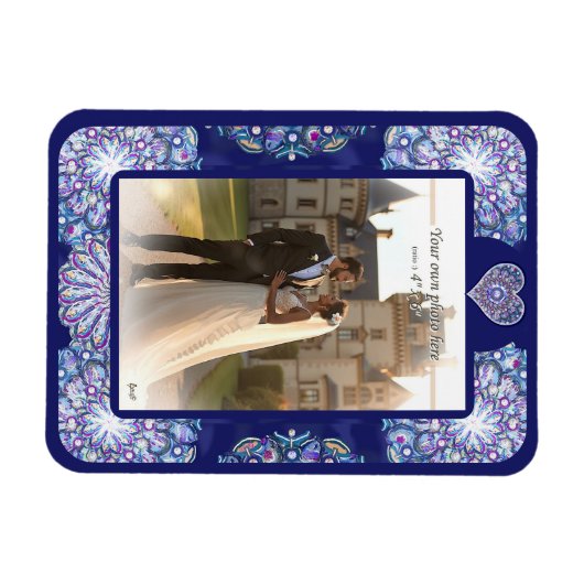 Magnet Flexible Rosace bleue (Horizontal)