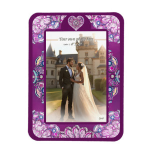 Magnet Flexible rosace rouge cardinale