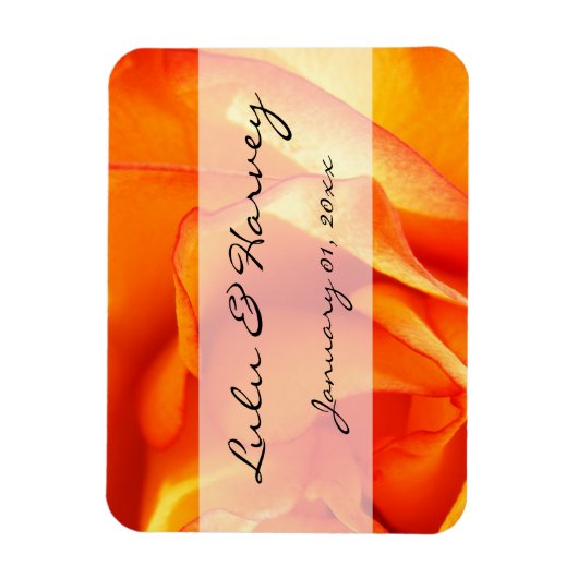 Magnet Flexible Rose à flammes (Vertical)