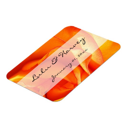 Magnet Flexible Rose à flammes (Côté Gauche)