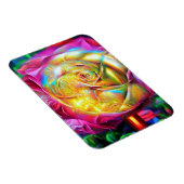 Magnet Flexible Rose arc-en-ciel psychédélique (Côté Droit)