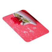 Magnet Flexible Rose au coeur (Côté Droit)