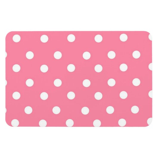 Magnet Flexible Rose avec points blancs (Horizontal)