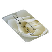 Magnet Flexible Rose blanche crêpe (Côté Droit)