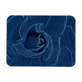 Magnet Flexible rose bleu velouté (Horizontal)
