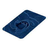 Magnet Flexible rose bleu velouté (Côté Gauche)