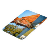 Magnet Flexible Rose Crépuscule | Cheval de Course Pur-Sang (Côté Gauche)