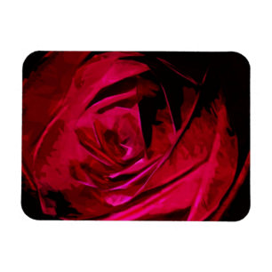 Magnet Flexible Rose dans l'obscurité Impressionnisme Abstrait