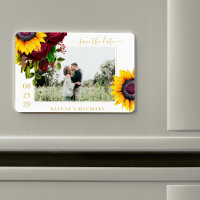 Rose de tournesol rustique script enregistrer date