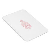 Magnet Flexible Rose foncé, Agany à chasse, Design décoratif (Côté Droit)