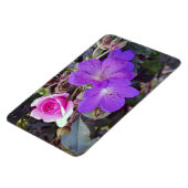 Magnet Flexible Rose & Géranium Grand aimant photo personnalisé (Côté Gauche)