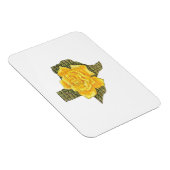 Magnet Flexible Rose Jaune Du Texas Motif Flower (Côté Droit)