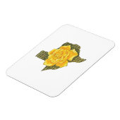 Magnet Flexible Rose Jaune Du Texas Motif Flower (Côté Gauche)