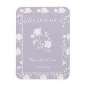 Magnet Flexible Rose Lavande Enregistrer l'aimant Date (Vertical)