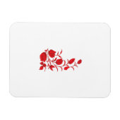 Magnet Flexible Rose Madder, design floral Thunderbird (Horizontal)