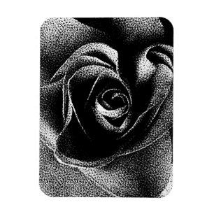 MAGNET FLEXIBLE ROSE NOIR